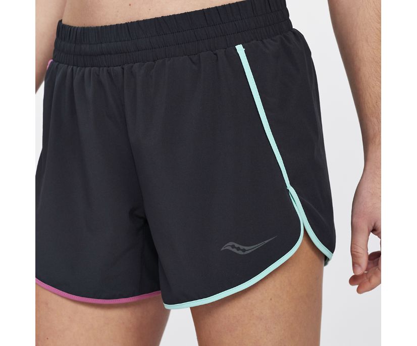 Saucony Dash 4' Short Ženske Hlače Crne | P19IJVVJ