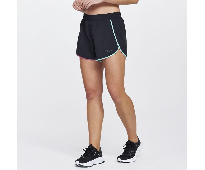 Saucony Dash 4\' Short Ženske Hlače Crne | P19IJVVJ