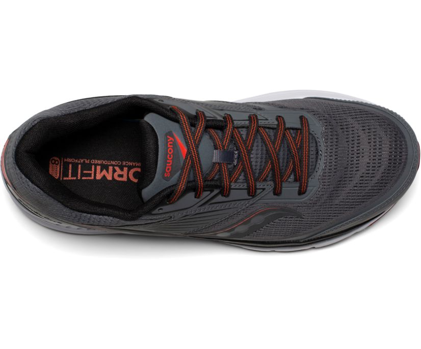 Saucony Echelon 8 Wide Muške Cipele Tamno Sive Crvene | NDFG7LPF