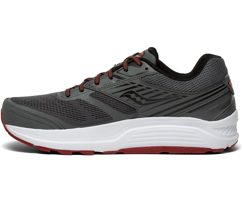 Saucony Echelon 8 Wide Muške Tenisiće Tamno Sive Crvene | OVXCK135