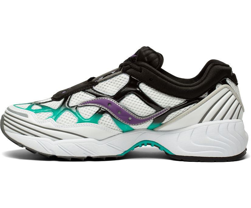 Saucony Grid Web Into the Void Ženske Cipele Bijele Crne Ljubičaste | 7M1560KY