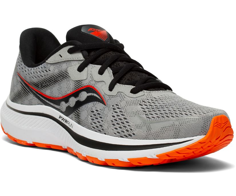 Saucony Omni 20 Wide Muške Cipele Sive Crvene | 7ZYTOTGN