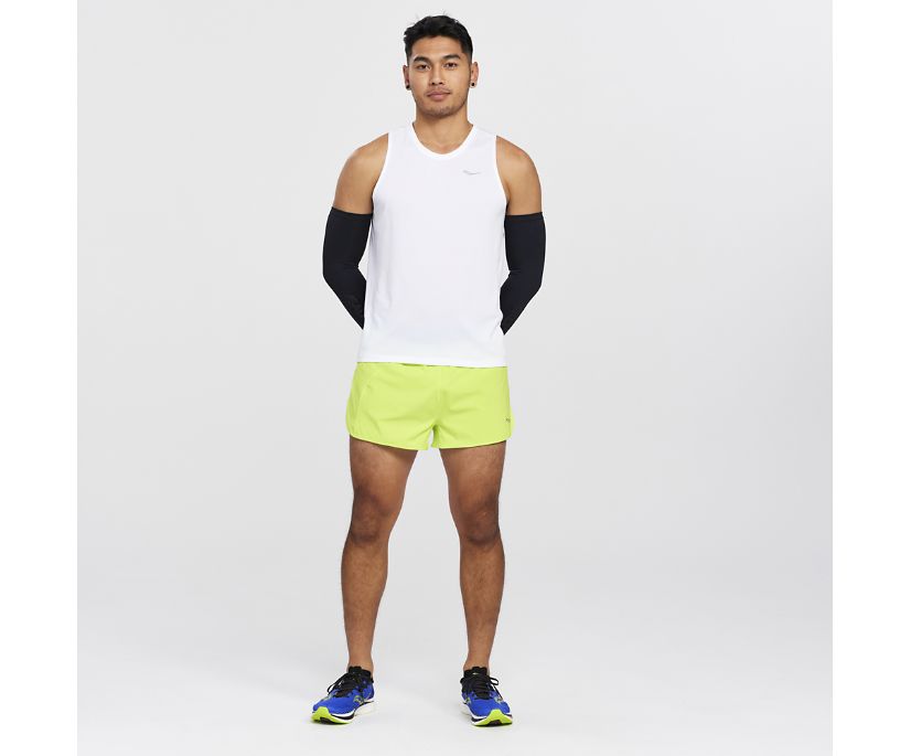 Saucony Outpace 2.5' Split Short Muške Hlače Svijetlo Zelene | 4J51V3NK