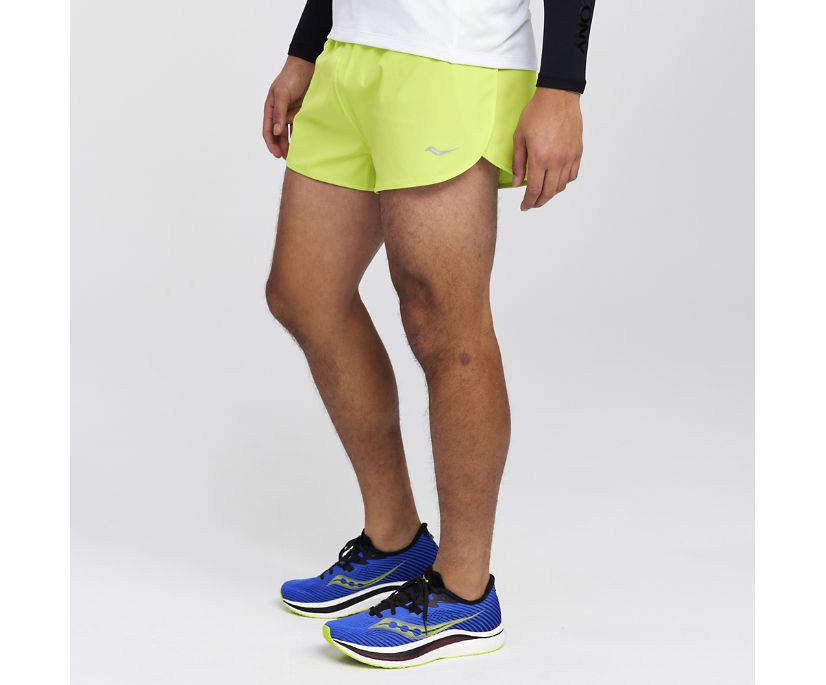 Saucony Outpace 2.5\' Split Short Muške Hlače Svijetlo Zelene | 4J51V3NK
