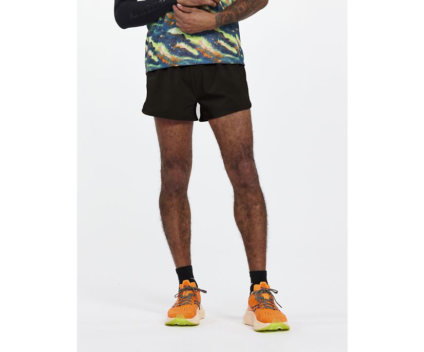 Saucony Outpace 2.5\' Split Short Muške Hlače Crne | CQ6XUI80
