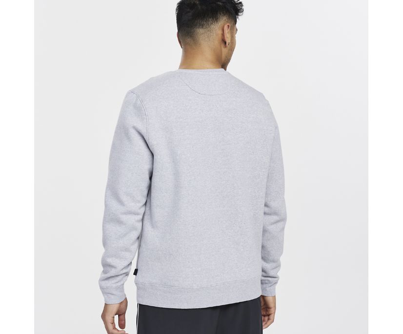 Saucony Rested Crewneck Muške Tops Svijetlo Sive | 7H5IPZ10