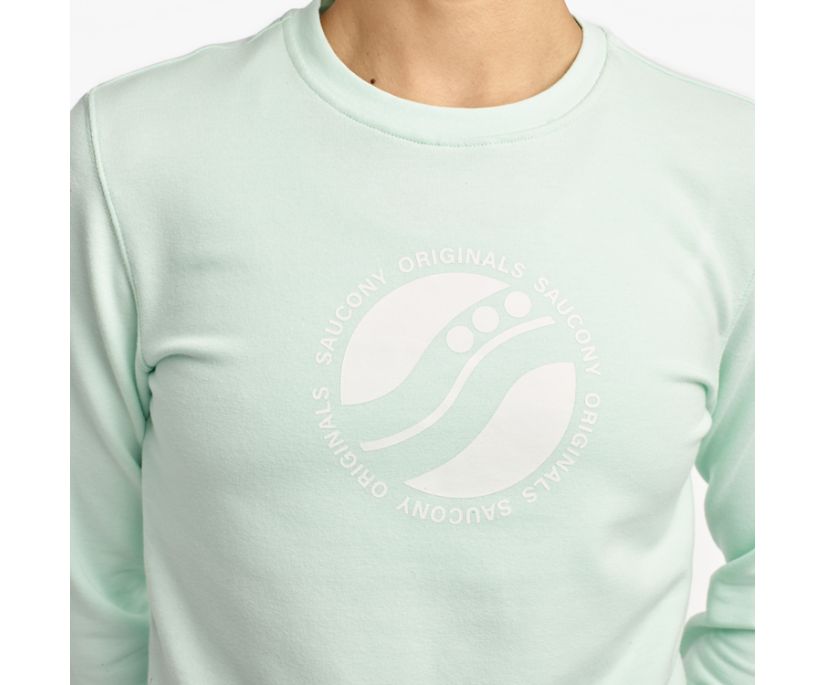 Saucony Rested Crewneck Ženske Tops Plave | NLYJ4VSU