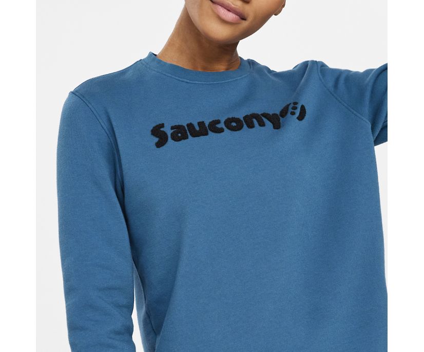 Saucony Rested Crewneck Ženske Tops Tamnoplave | OQHDAQHC