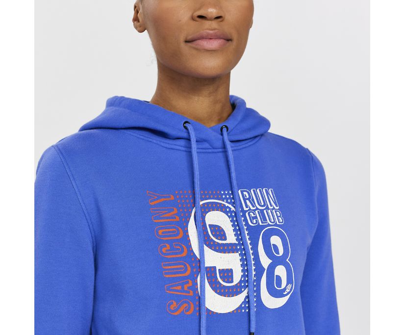 Saucony Rested Hoodie Ženske Tops Plave | WQ36FMD4