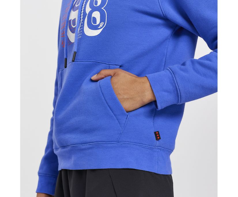 Saucony Rested Hoodie Ženske Tops Plave | WQ36FMD4