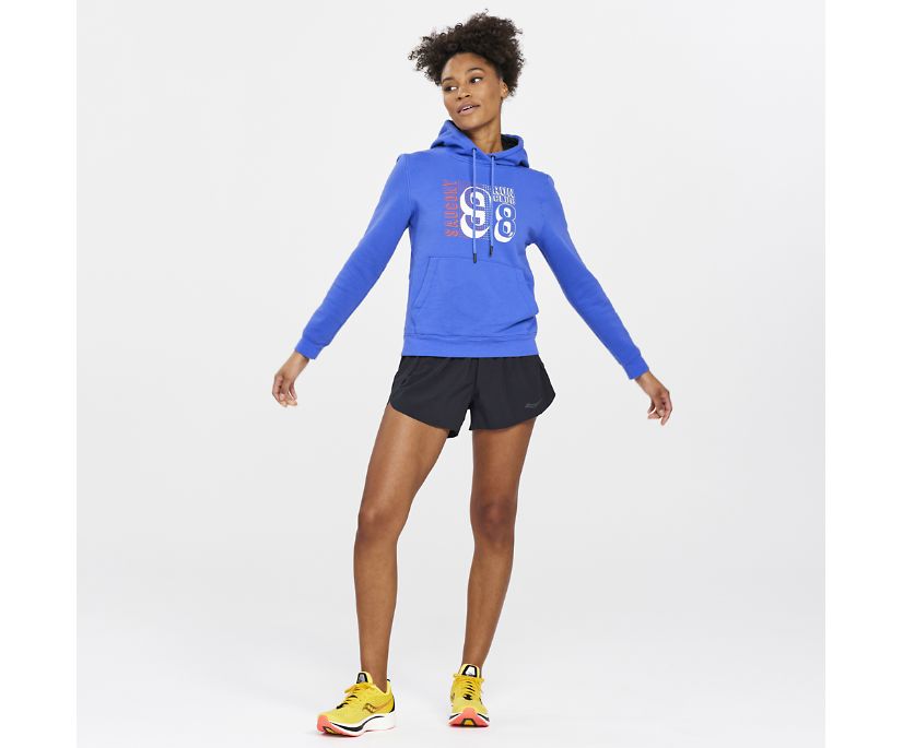 Saucony Rested Hoodie Ženske Tops Plave | WQ36FMD4