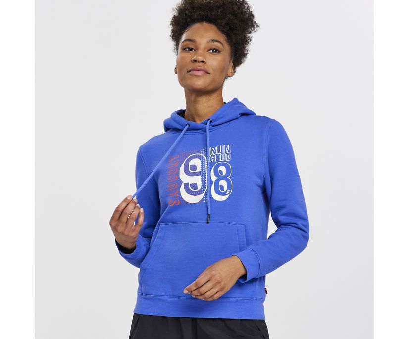 Saucony Rested Hoodie Ženske Tops Plave | WQ36FMD4