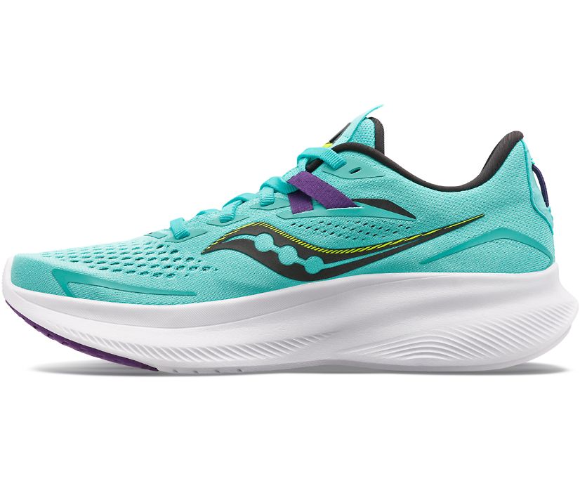 Saucony Ride 15 Wide Ženske Tenisiće Menta Ljubičaste | 9AM5ESVD