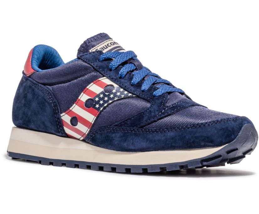 Saucony Stars & Stripes Jazz 81 Muške Cipele Crvene Bijele Plave | CBDGLF0X