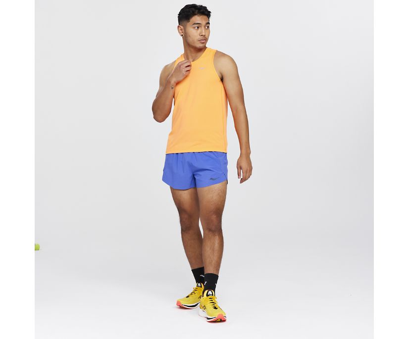 Saucony Stopwatch Singlet Muške Tops Narančaste | G58M7MJ1