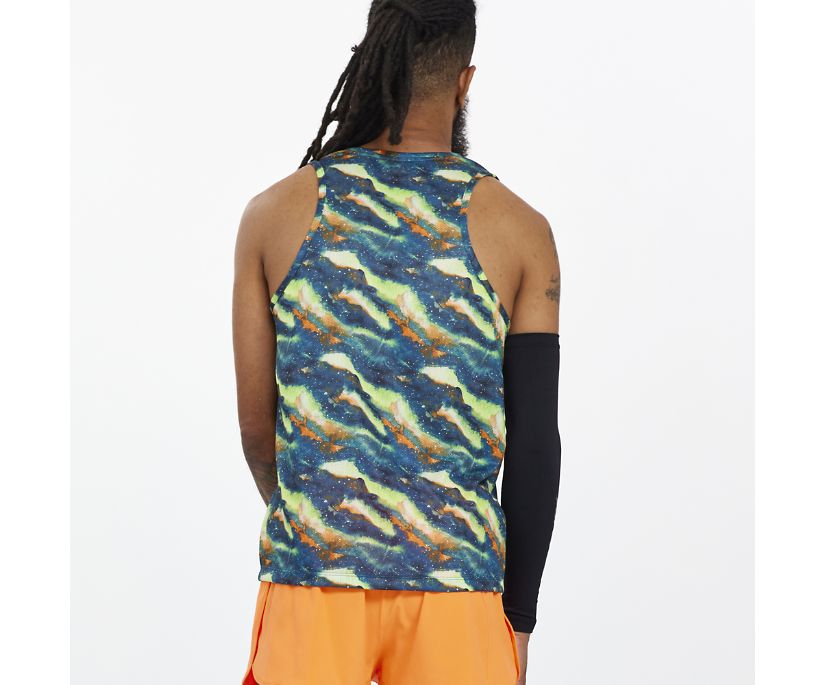 Saucony Stopwatch Singlet Muške Tops Plave Zelene | S5M51X0C