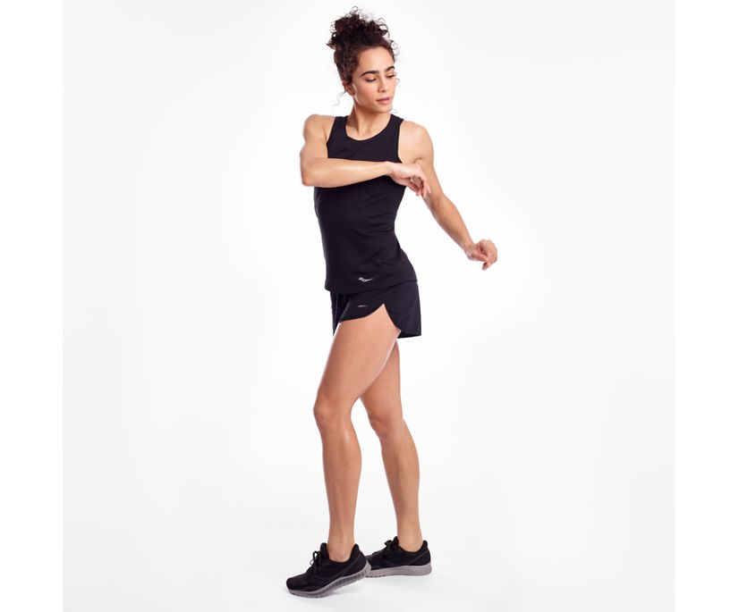 Saucony Stopwatch Singlet Ženske Tops Crne | J8MAWAN6