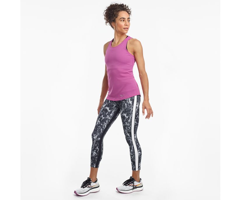 Saucony Stopwatch Singlet Ženske Tops Ljubičaste | 81M2UEM7
