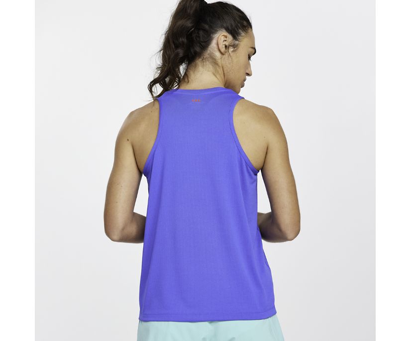 Saucony Stopwatch Singlet Ženske Tops Plave | WKHB0M6L