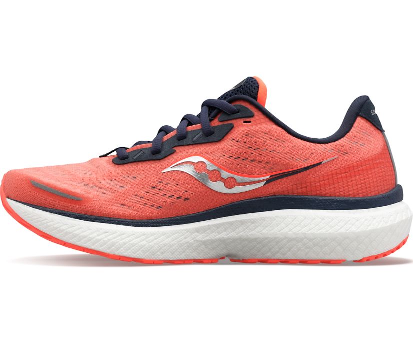 Saucony Triumph 19 Ženske Cipele Za Hodanje Koraljne Crne | 6XGGAST6