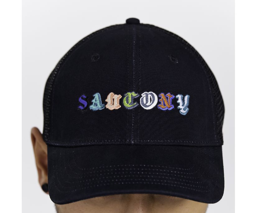 Saucony Trucker Hat Muške Šeširi Crne | OQF0ZK6B